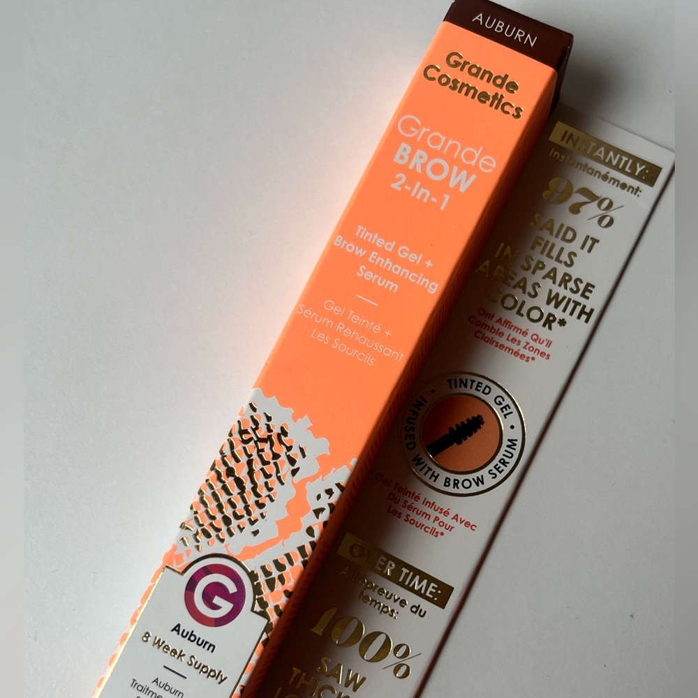 Grande Cosmetics 2in1 tinted gel and brow enhancing serum ✨ shade auburn